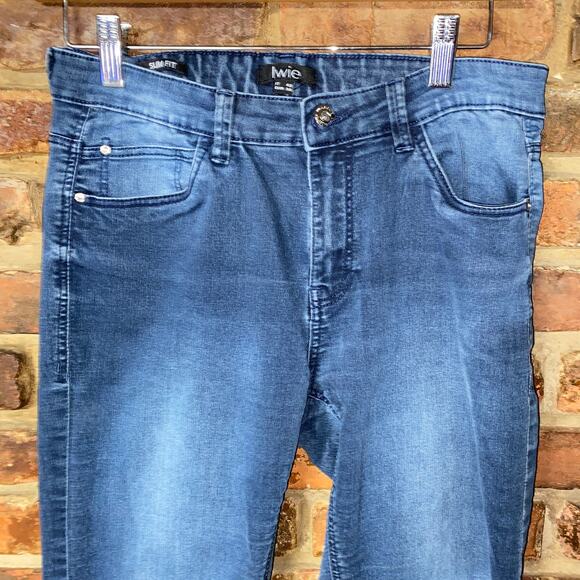 Upim Iwie Blue Denim Stretchy Slim Fit Jeans Women's Size US 28 Waist - Picture 2 of 7
